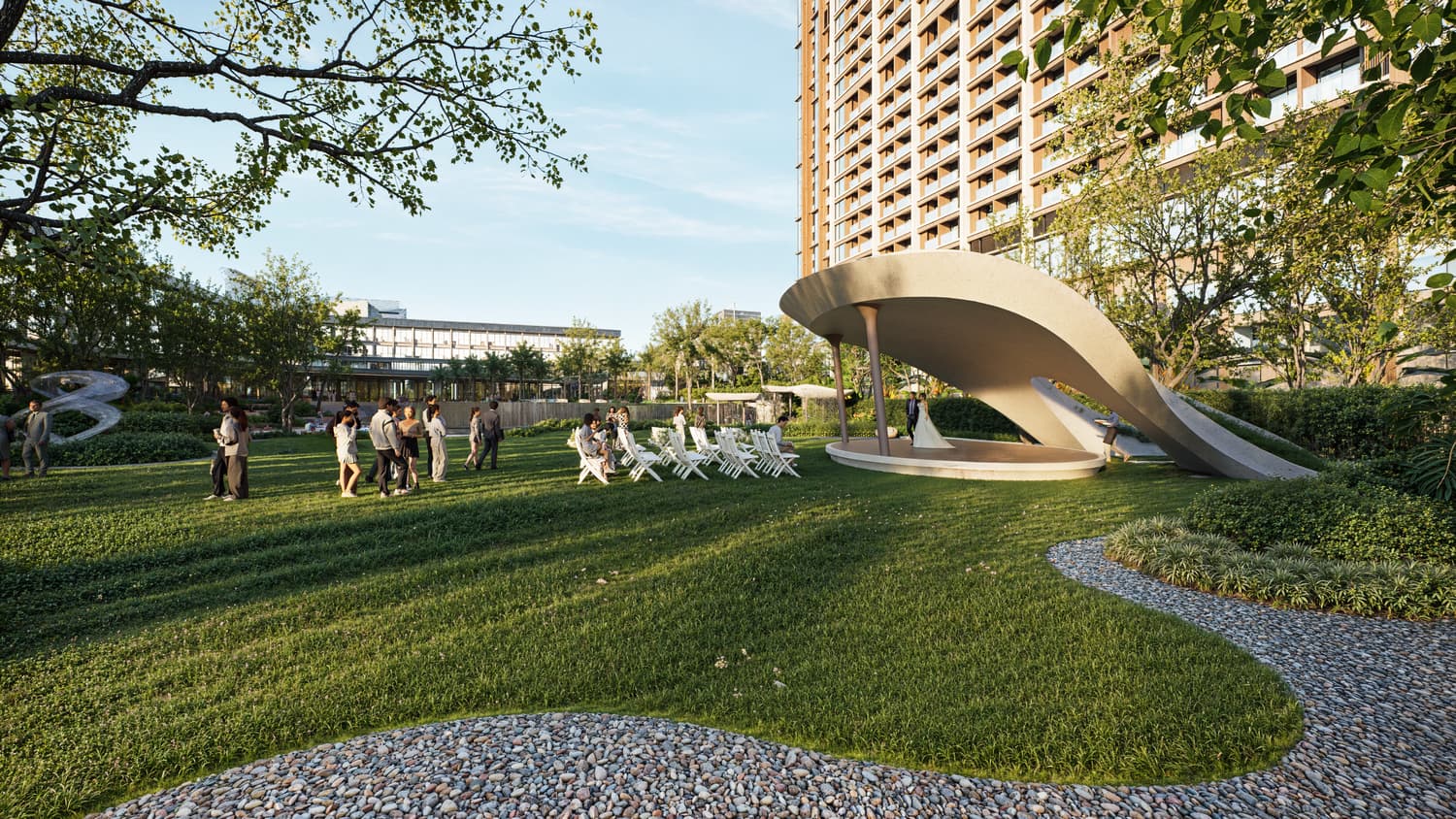 Bãi cỏ tổ chức sự kiện amenity