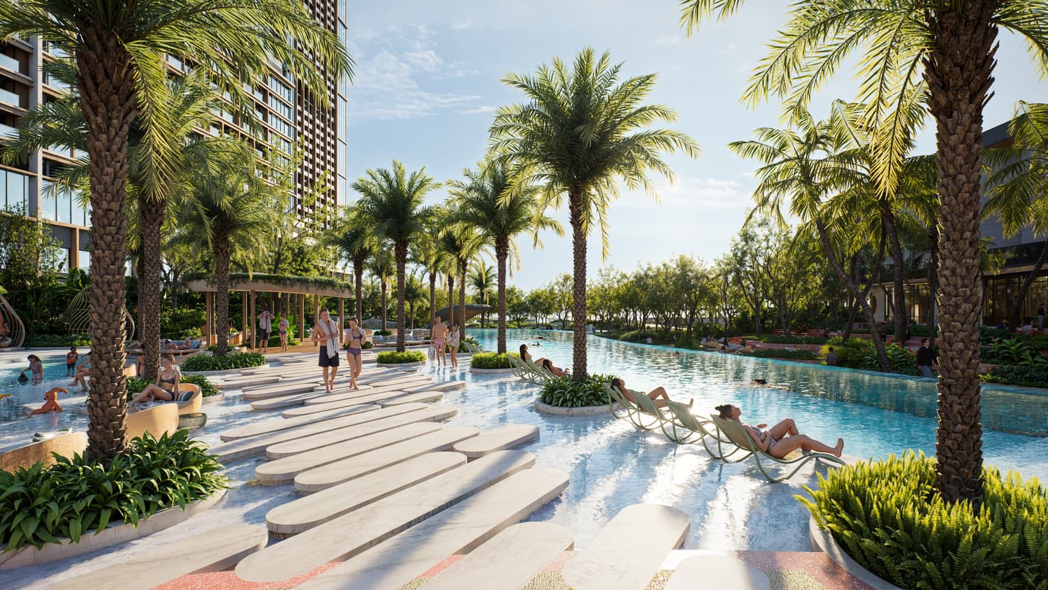 Hồ bơi trung tâm amenity